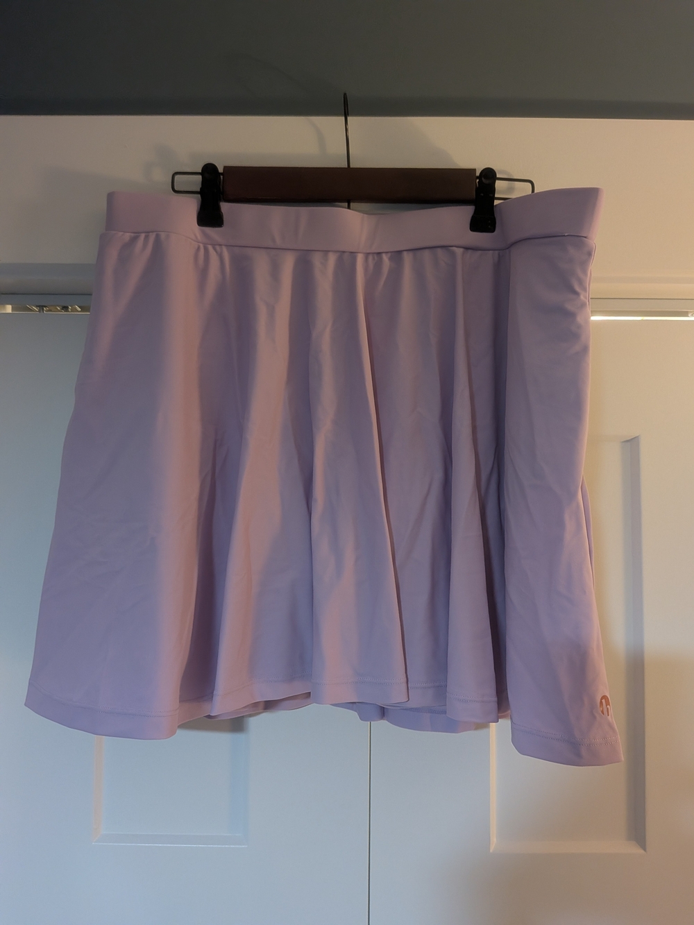 Honey Mark Swimskirt W Suit Built In Solid Lavender Lined With Pockets 2XL